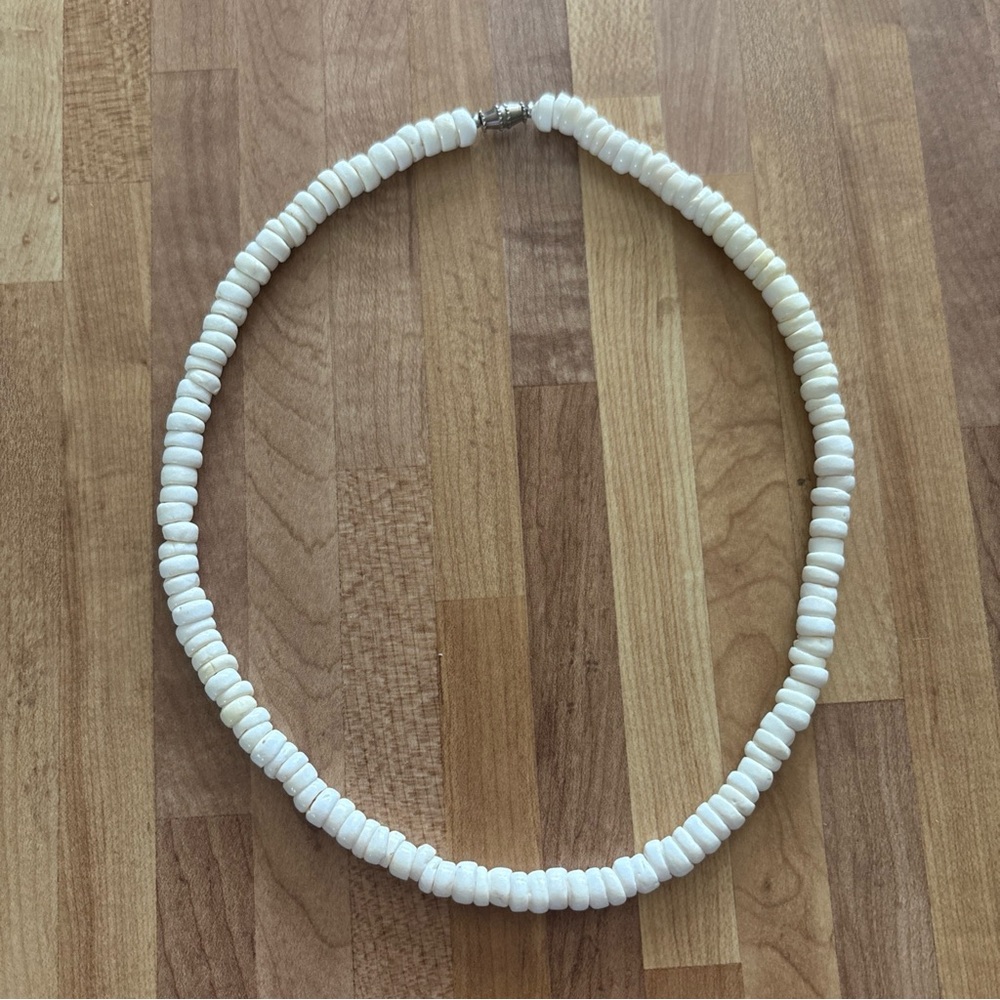 Hawaiian Genuine Puka Shell Necklace Choker 18inch Boho Surfer Authentic